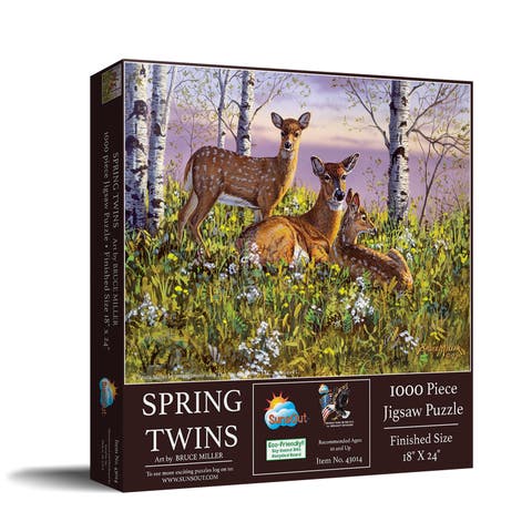 Spring twins 500 piece Jigsaw Puzzle for Adults