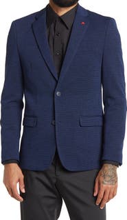 SOUL OF LONDON Textured Notch Lapel Double Button Blazer
