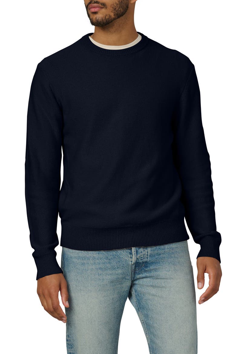 Classic Wool Crewneck Sweater, Main, color, BARITONE BLUE