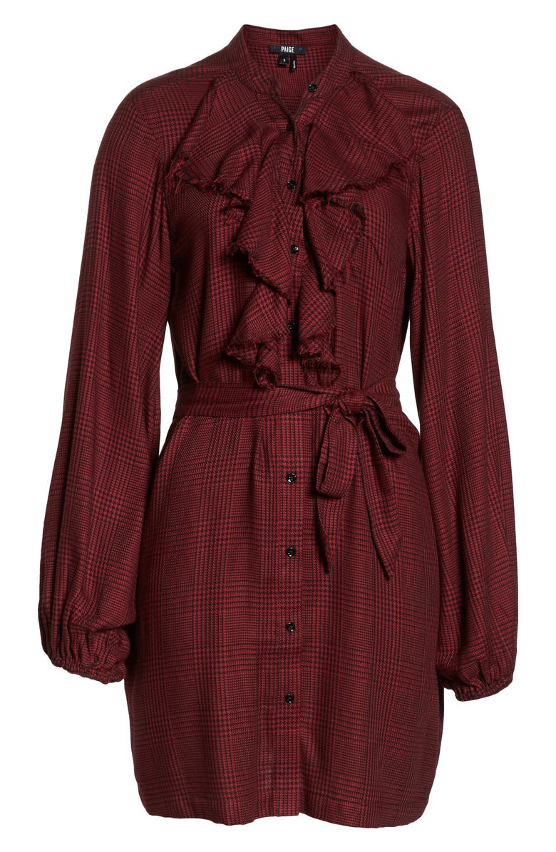 PAIGE Isabelle Plaid Shirtdress, Alternate, color, 