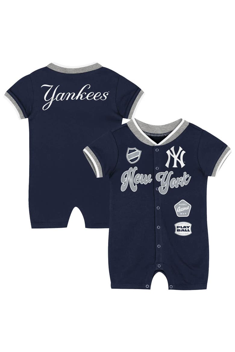 Infant Outerstuff Navy New York Yankees Pinch Coverall, Main, color, Navy