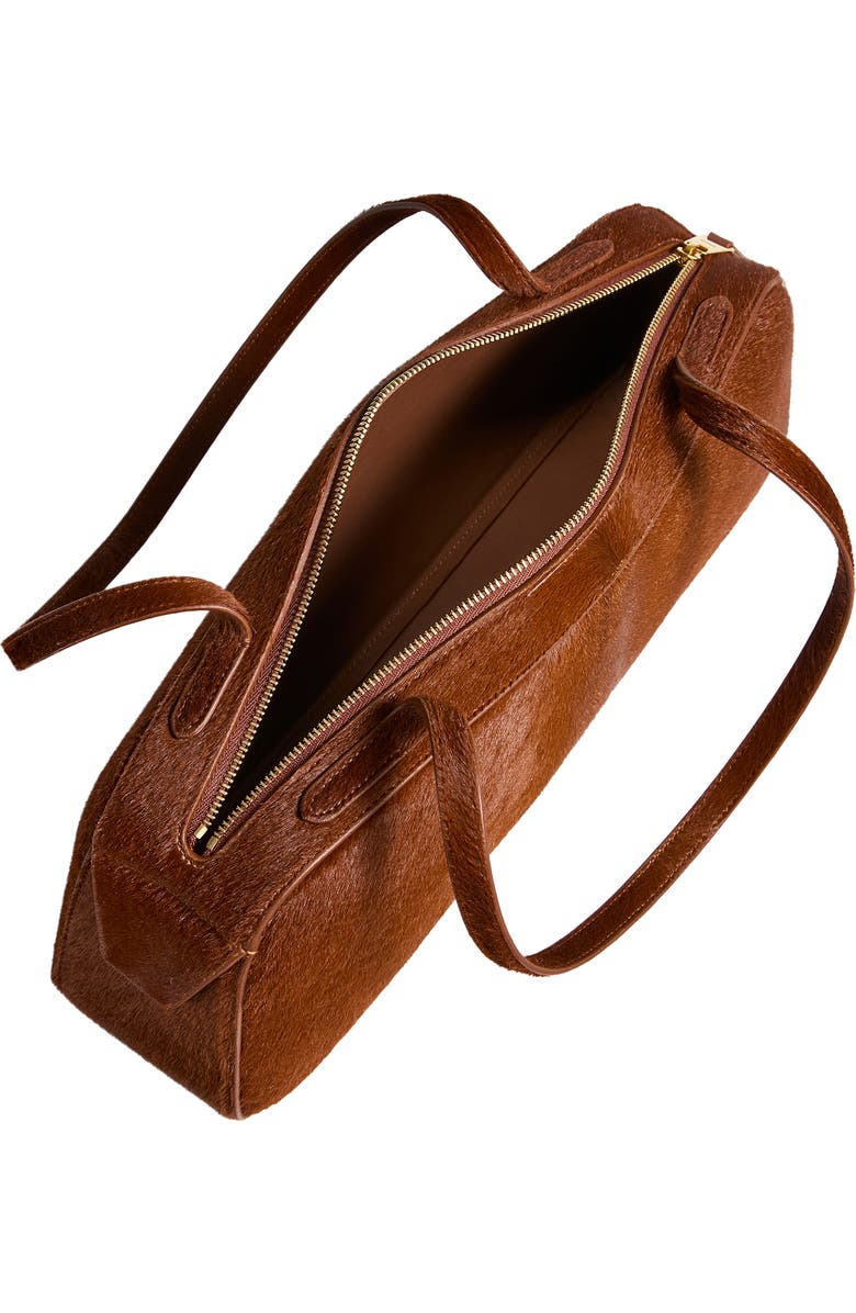 Khaite Simona Genuine Calf Hair Shoulder Bag, Alternate, color, Rust