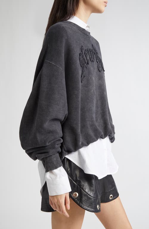 R13 Round-neck Sweatshirt In Black