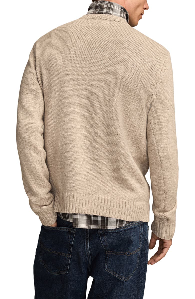 Lucky Brand Mustang Cotton Blend Sweater, Alternate, color, Oatmeal