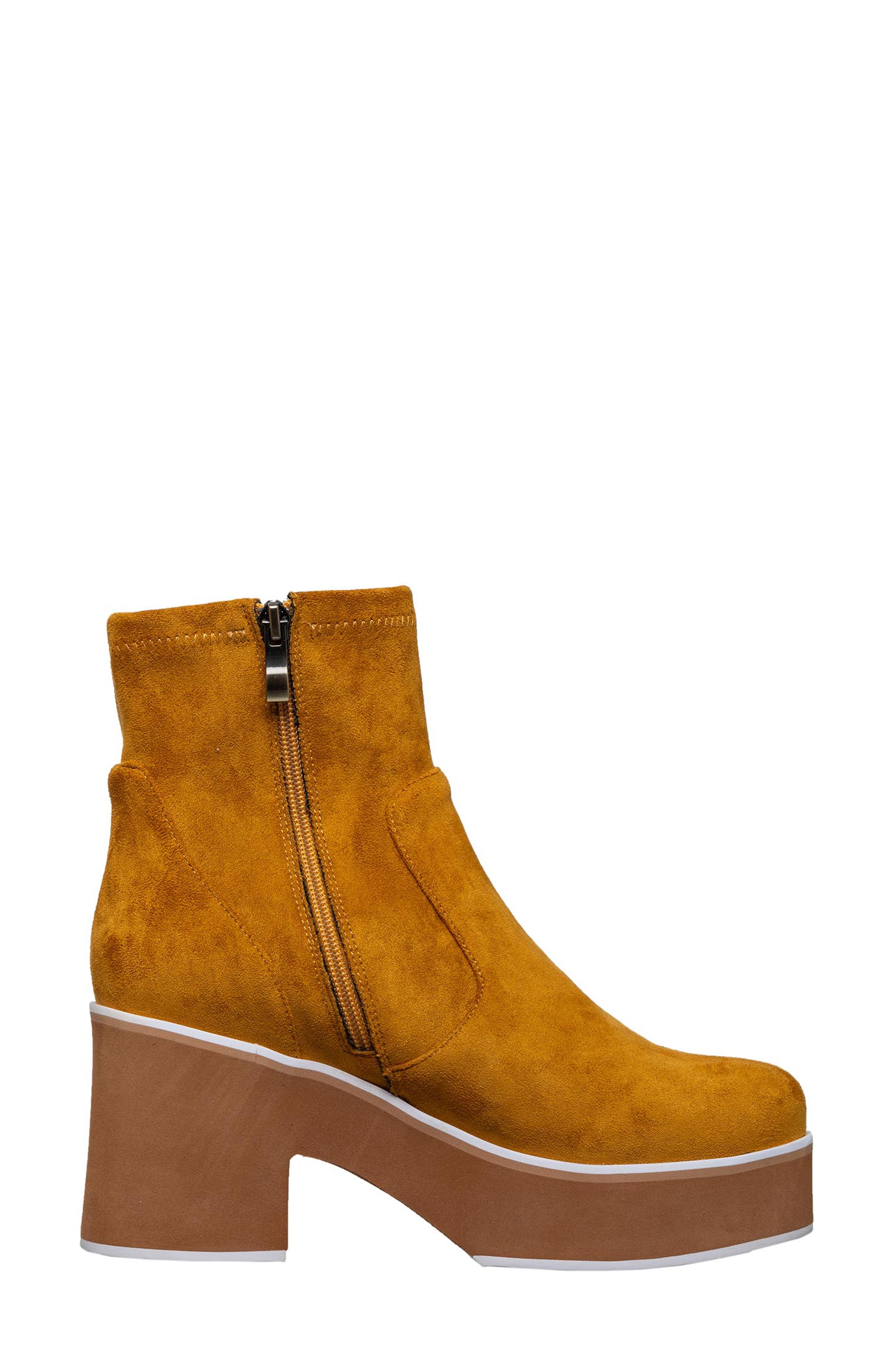 Idella Platform Boot, Alternate, color, MUSTARD