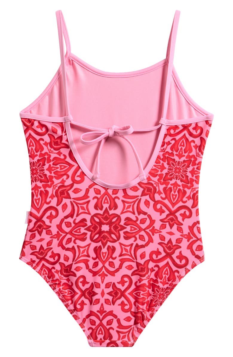 Seafolly Kids' Capri Tile One-Piece Swimsuit, Alternate, color, Capri Tile
