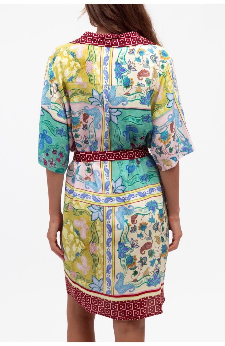 Label of Love Garden Mosaic Short Dress, Alternate, color, Blue