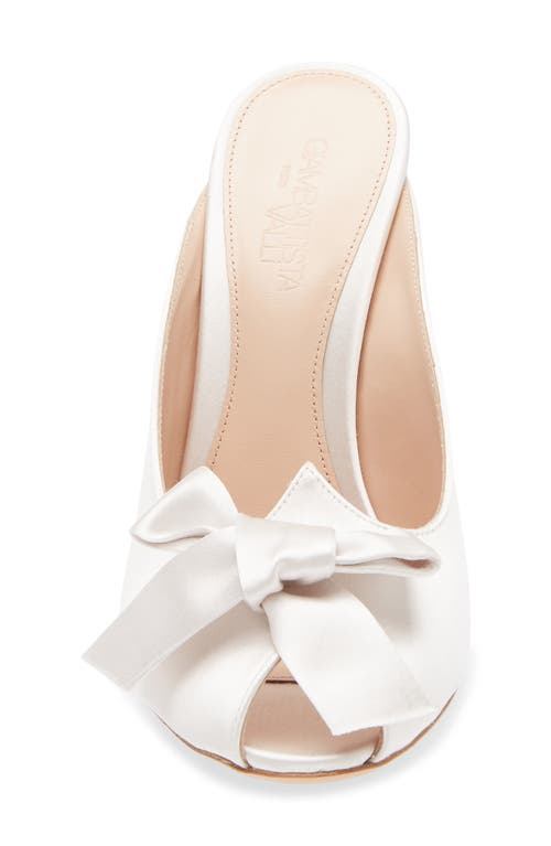 Giambattista Valli Bow Trim Satin Slide