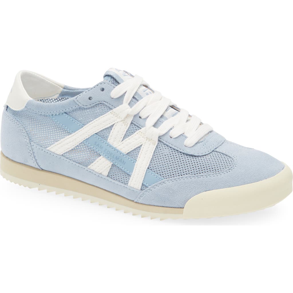 Shop Sam Edelman Irma Low Top Sneaker In Blue Breeze/sugar