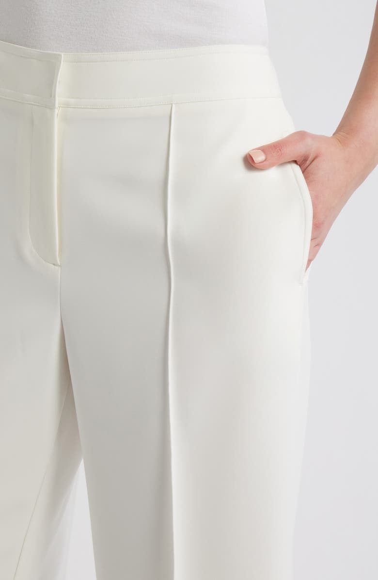 Elie Tahari The Lowen Pleat Front Pants, Alternate, color, Sky White