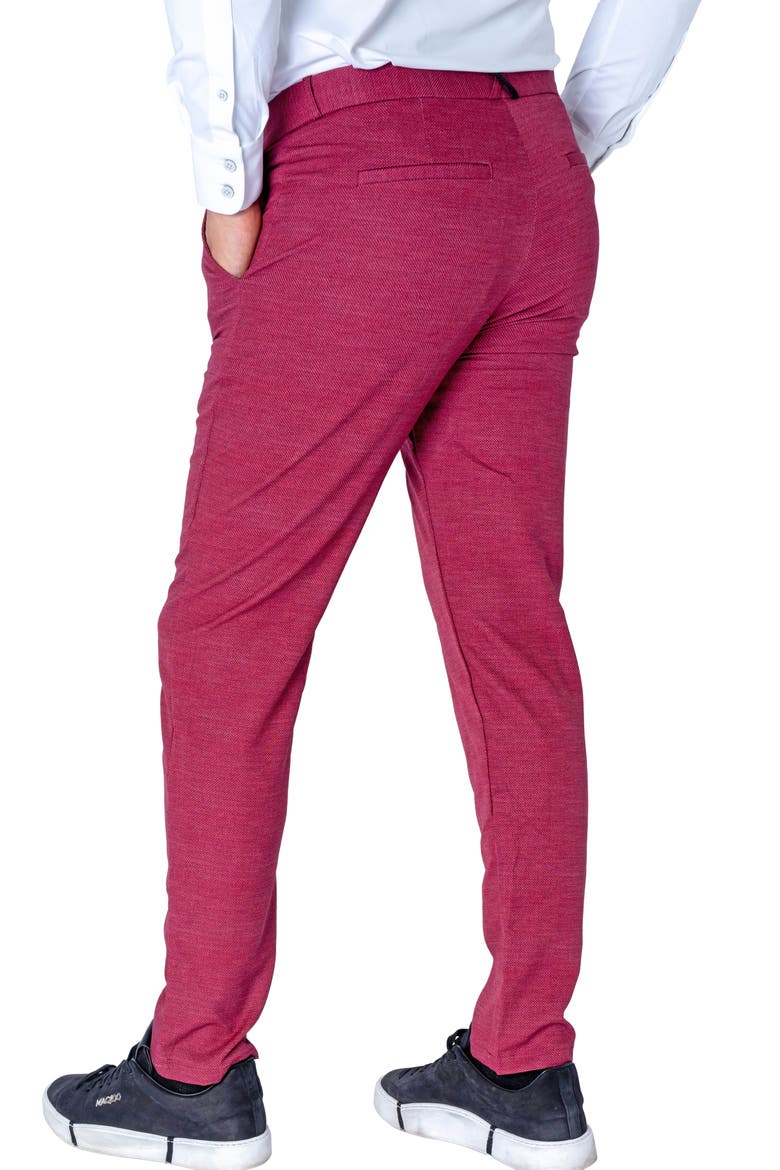Slim Fit Pants, Alternate, color, RED