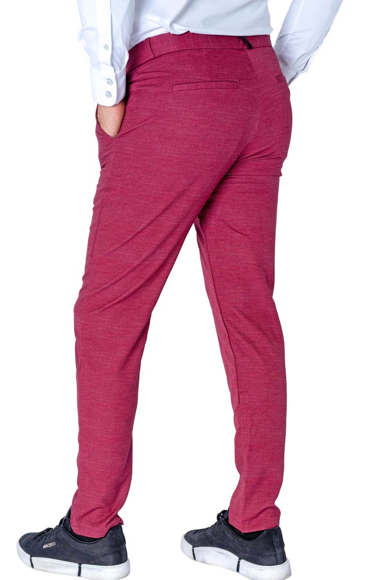 Maceoo Slim Fit Pants, Alternate, color, Red