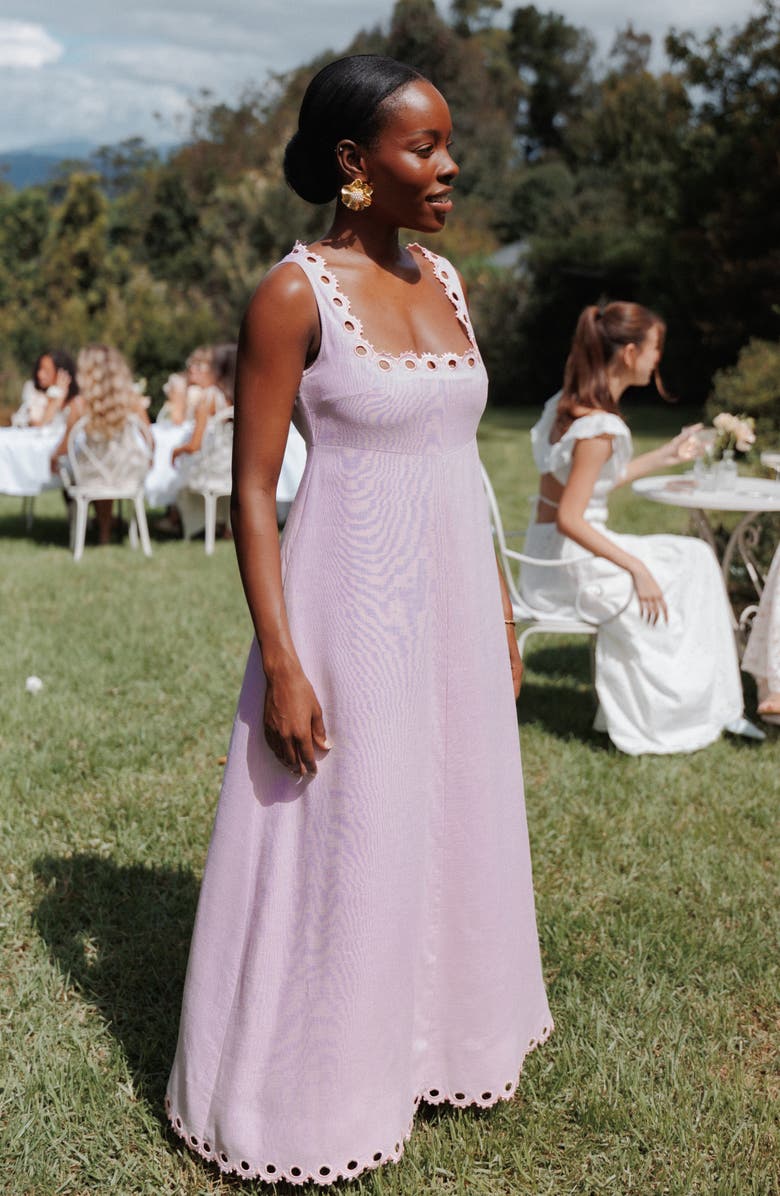 Petal & Pup Jetta Midi Dress, Alternate, color, Lavender