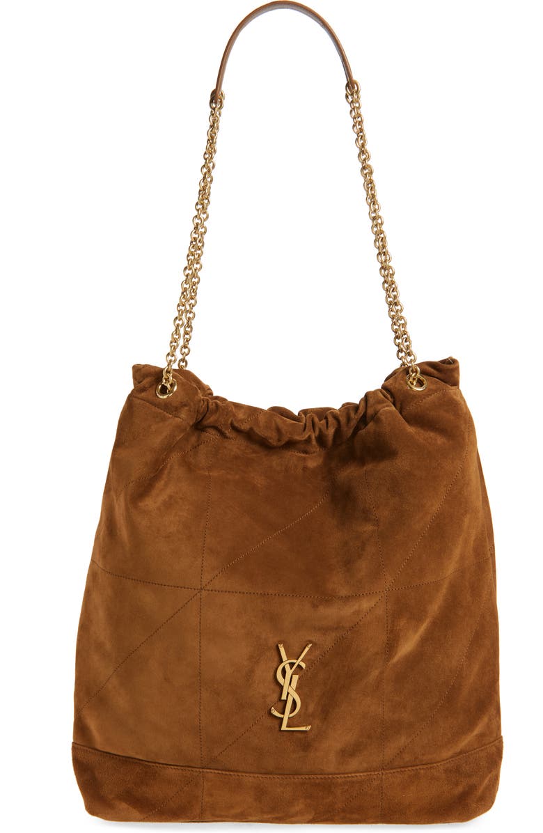 Saint Laurent Large Jamie 4.3 Patchwork Suede Shoulder Bag, Main, color,