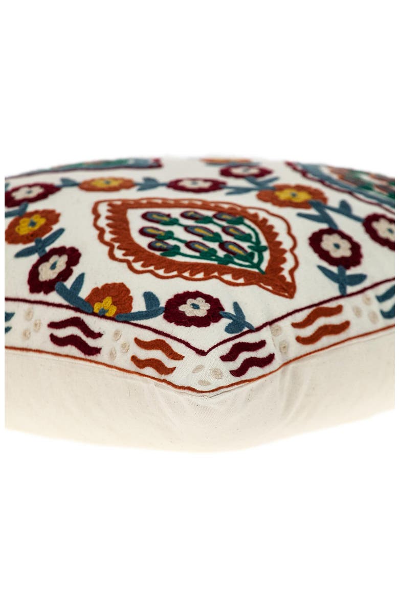 Florina Tapestry Throw Pillow, Alternate, color, BEIGE