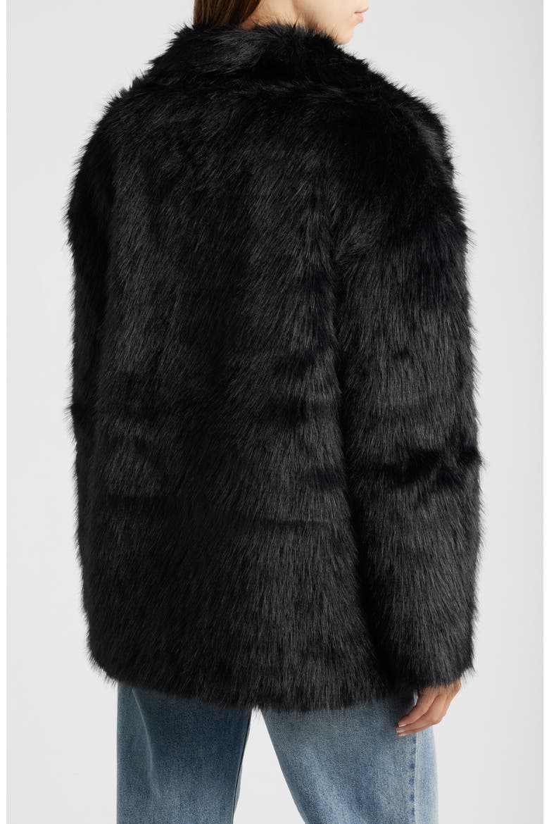 Super Trouper Faux Fur Jacket, Alternate, color, BLACK