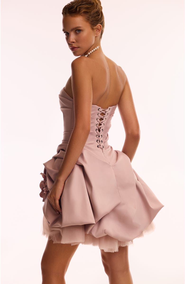 Milla Rosette mini dress in misty rose, Alternate, color, Misty Rose