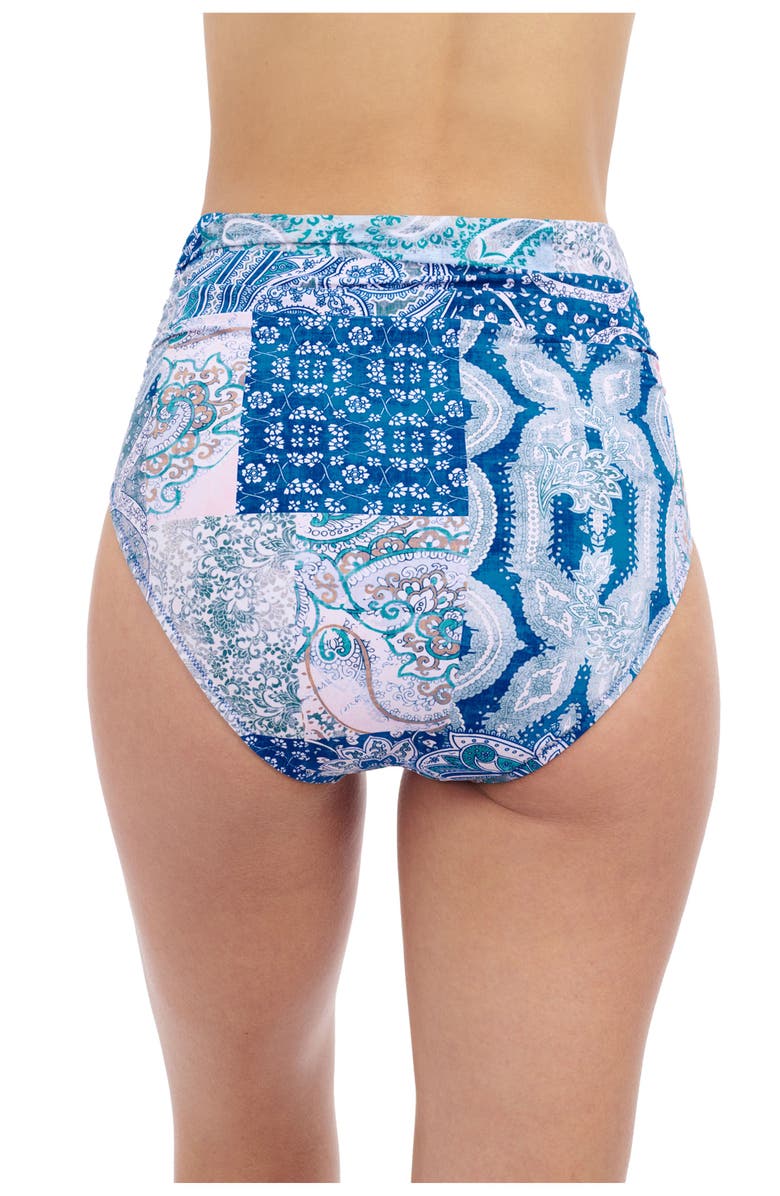 Profile by Gottex Karma Shirred High-Waist Bikini Bottom, Alternate, color, 