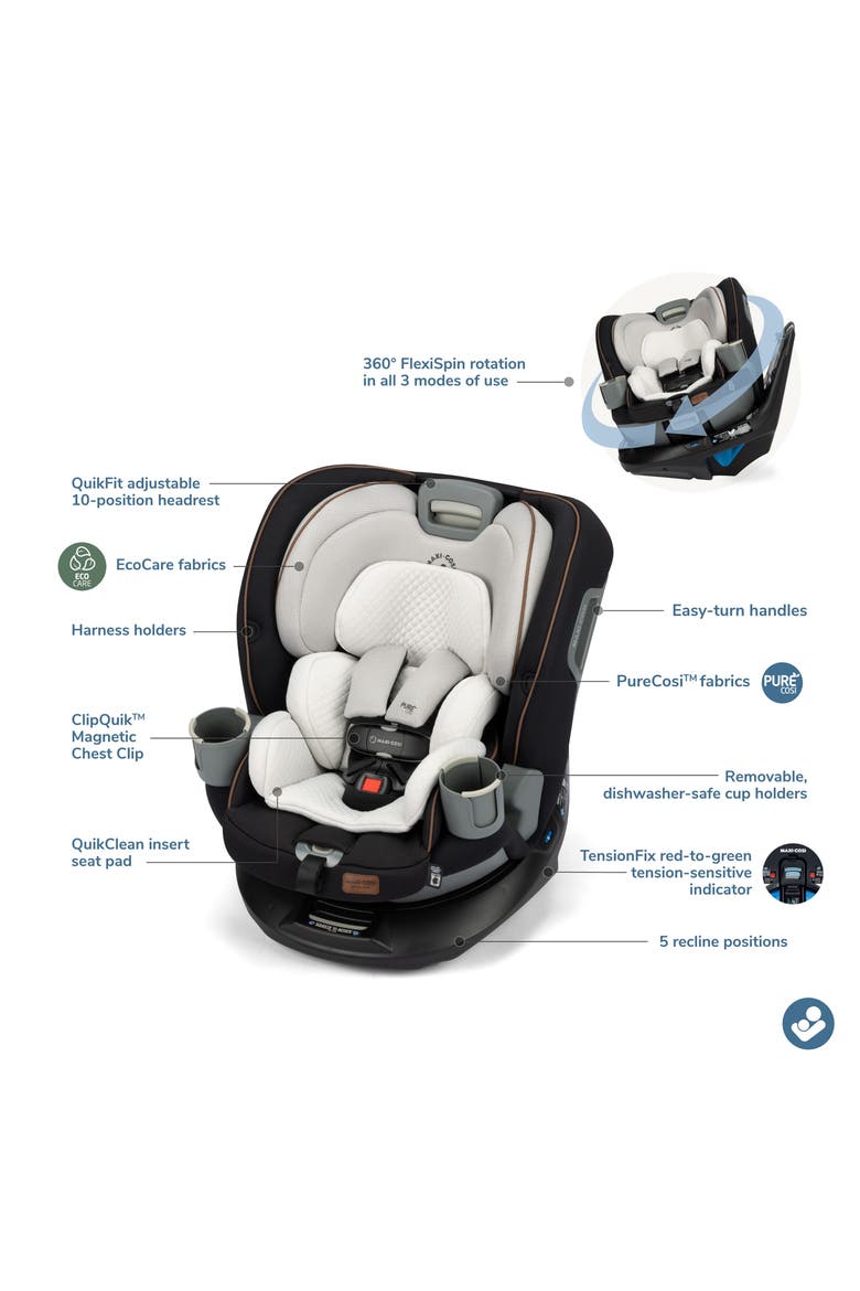 Emme 360™ All-In-One Rotating Convertible Car Seat (Nordstrom Exclusive), Alternate, color, ONYX SAND