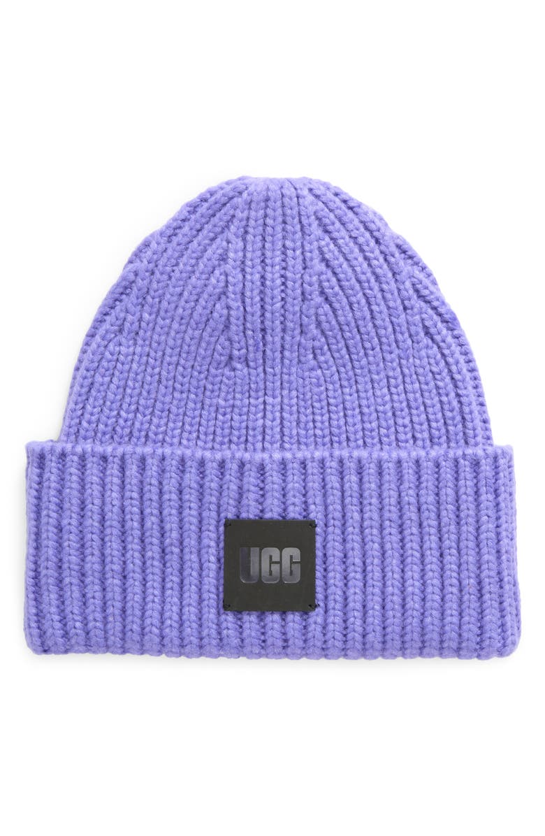 UGG<sup>®</sup> Chunky Ribbed Beanie, Main, color, Lupine