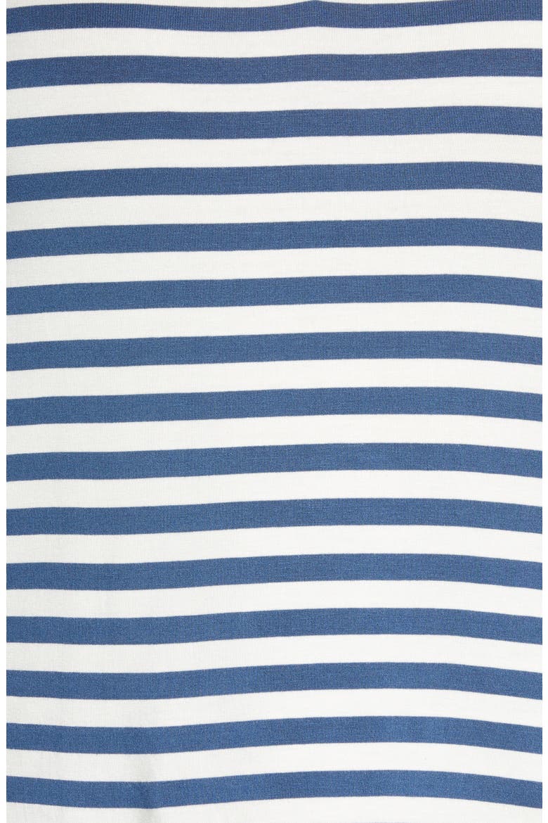 Moonlight Dream Short Pajamas, Alternate, color, NAVY DENIM EVEN STRIPE