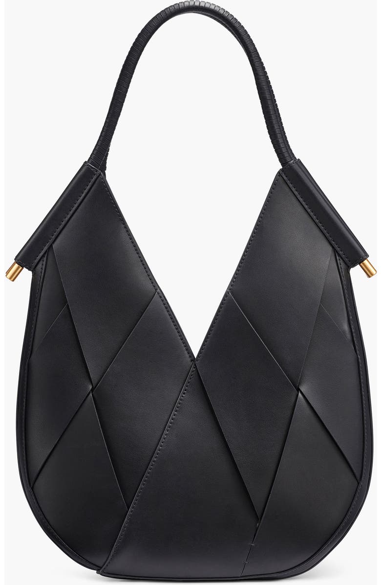 Donna Karan New York Baldwin Large Woven Mini Shoulder, Alternate, color, Blk/Gold