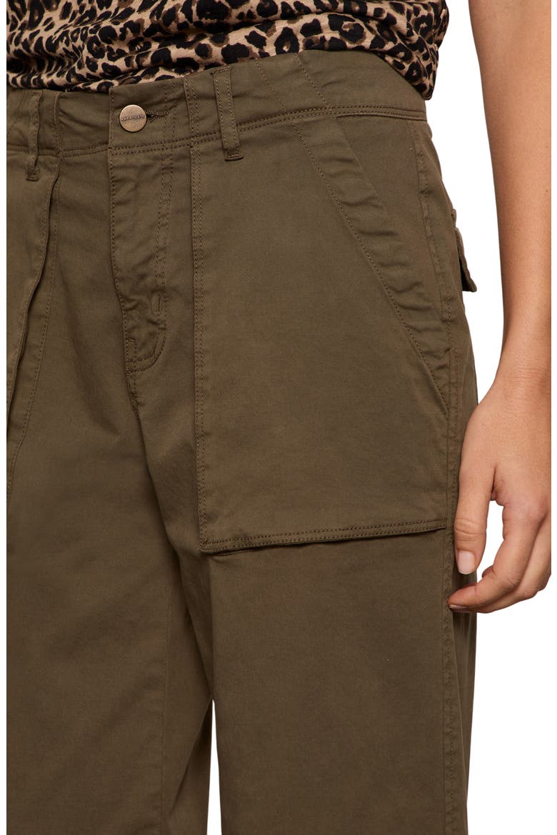 Ranger Relaxed Straight Leg Stretch Cotton Crop Pants, Alternate, color, BURNT OLIVE GREEN