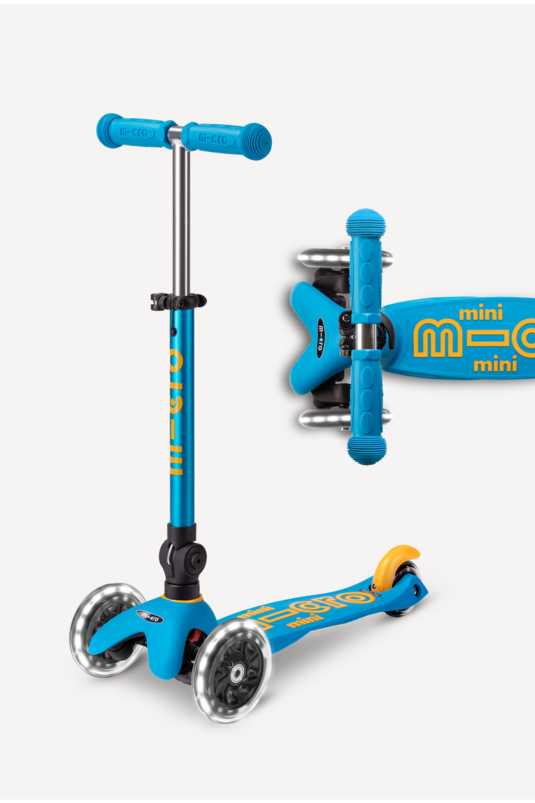 Mini Foldable LED Scooter for Ages 2-5, Main, color, Ocean Blue