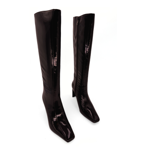 Amie Rafa Mishel High Knee Boot In Burgundy