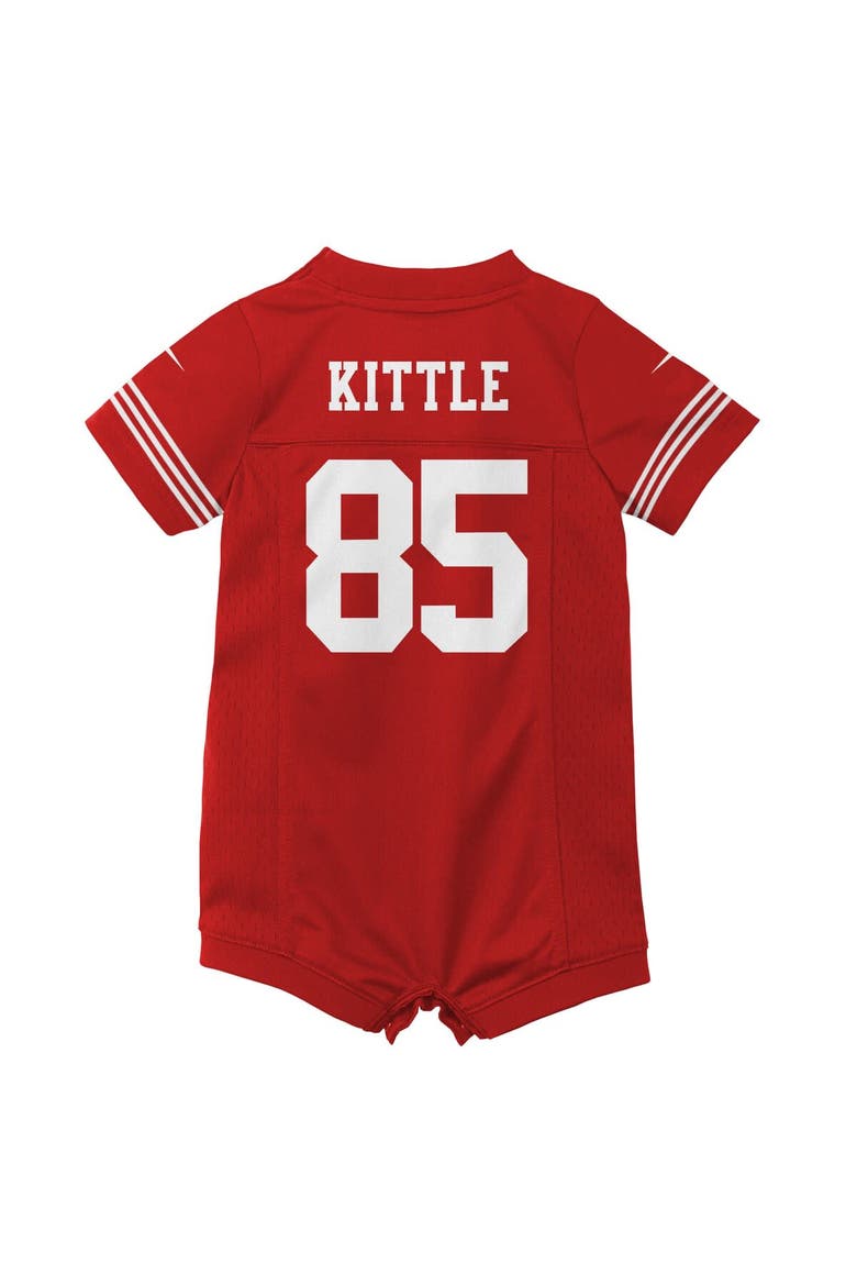 Infant Nike George Kittle Scarlet San Francisco 49ers Romper Game Jersey, Alternate, color, Scarlet
