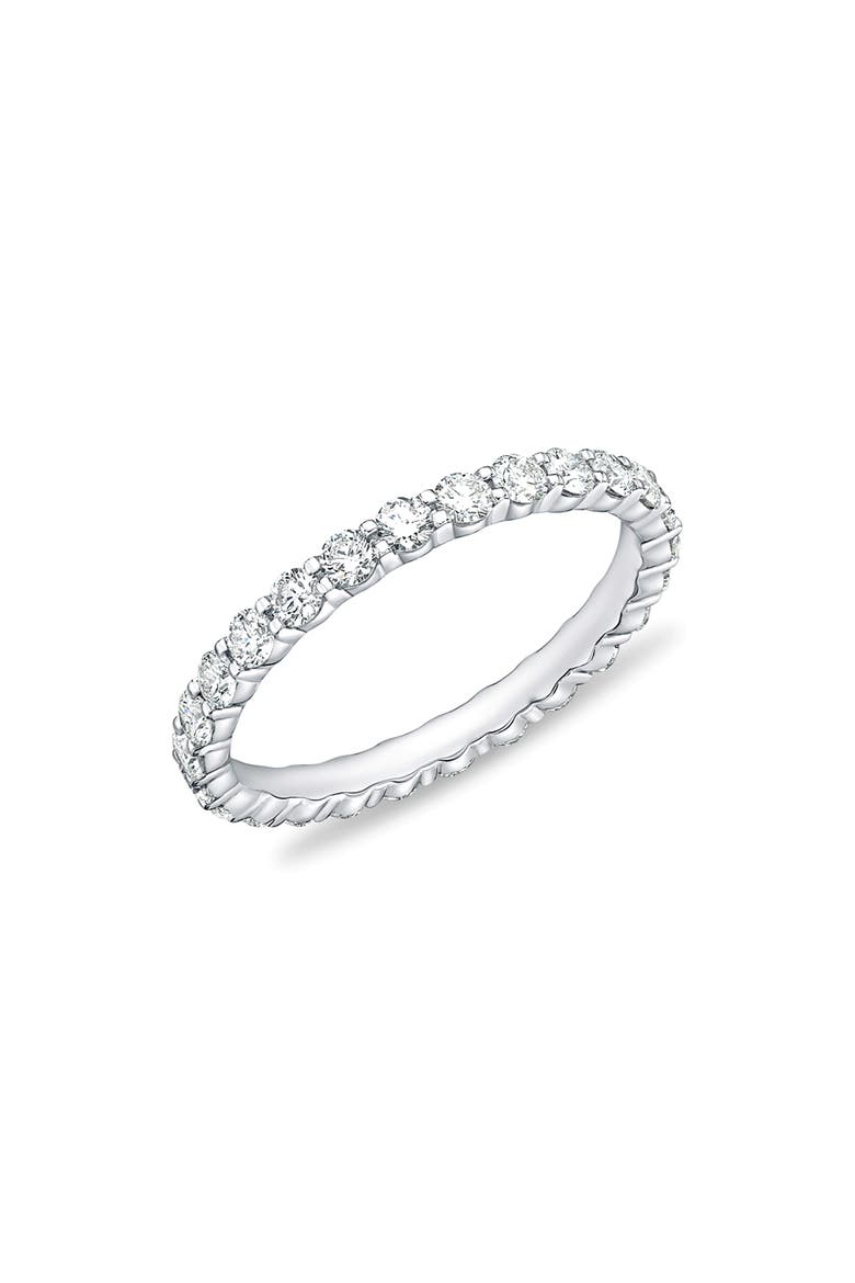 Petite Prong Diamond Eternity Band, Main, color, PLATINUM
