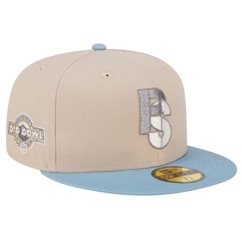 Men
s New Era Stone/Light Blue Pittsburgh Steelers City Originals Lifestyle Two-Tone 59FIFTY Fitted Hat