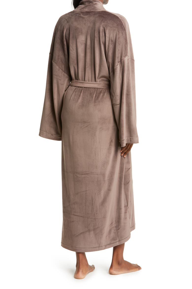 Velour Fleece Robe, Alternate, color, AMETHYST