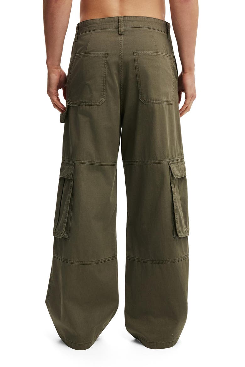 Men's Super Baggy Cargo Pant, Alternate, color, Military