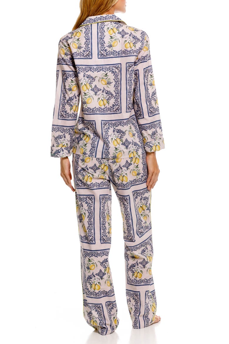 Emma Linen Pajamas, Alternate, color, WHITE