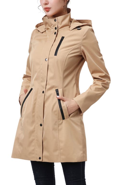 Kimi & Kai Molly Hooded Anorak Jacket In Brown