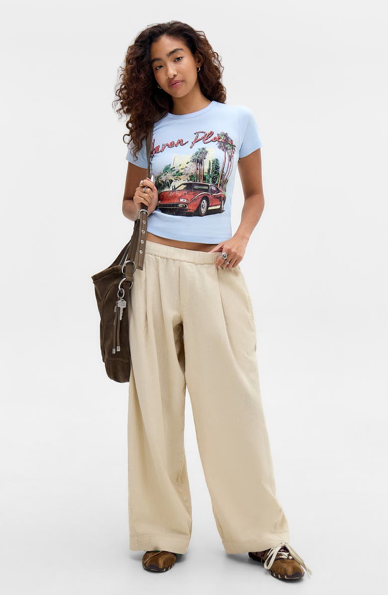 BDG Urban Outfitters Haven Place Crystal Embellished Cotton Baby Tee, Alternate, color, Blue