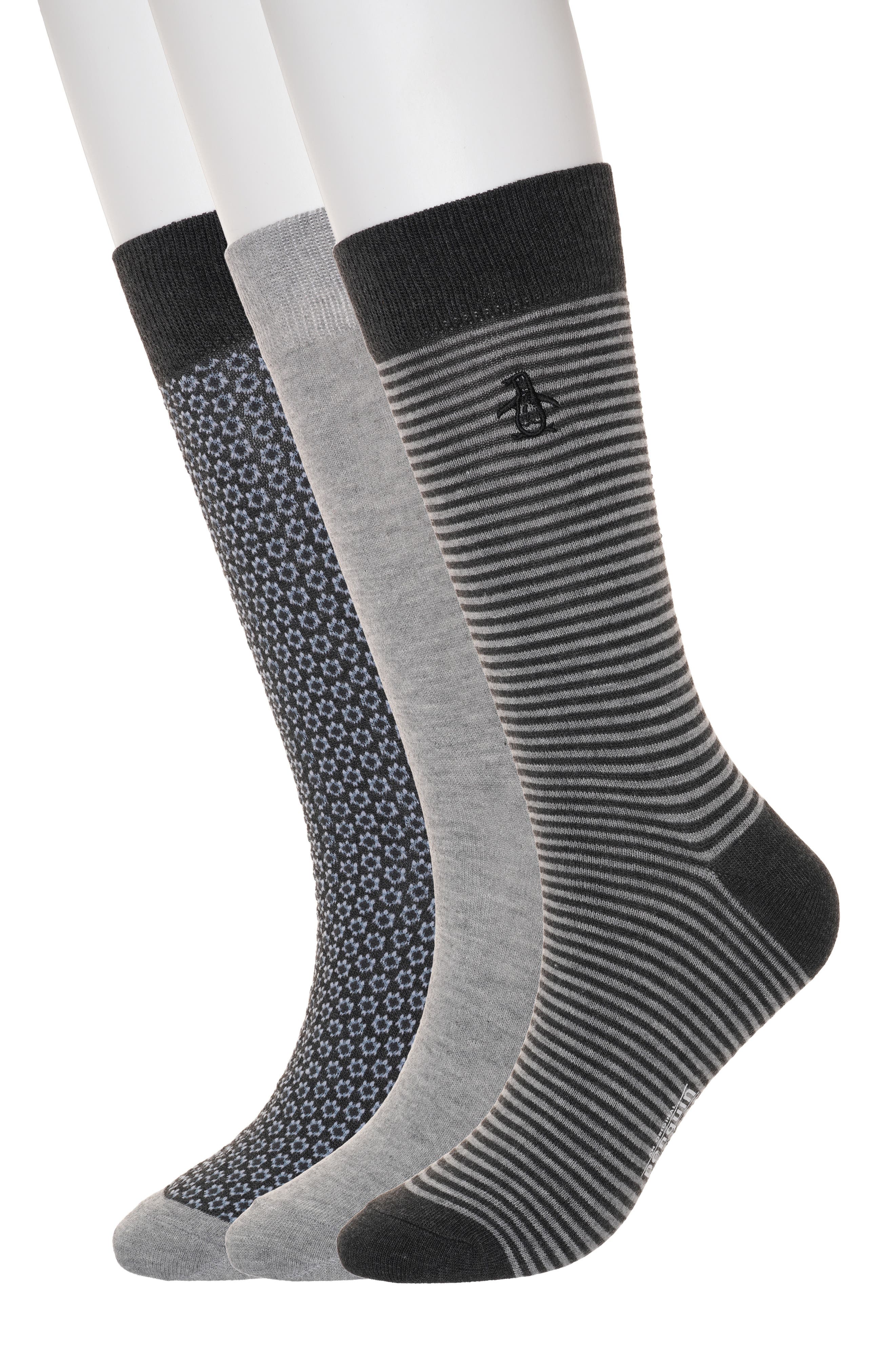 Original Penguin Basic 3-Pack Crew Socks