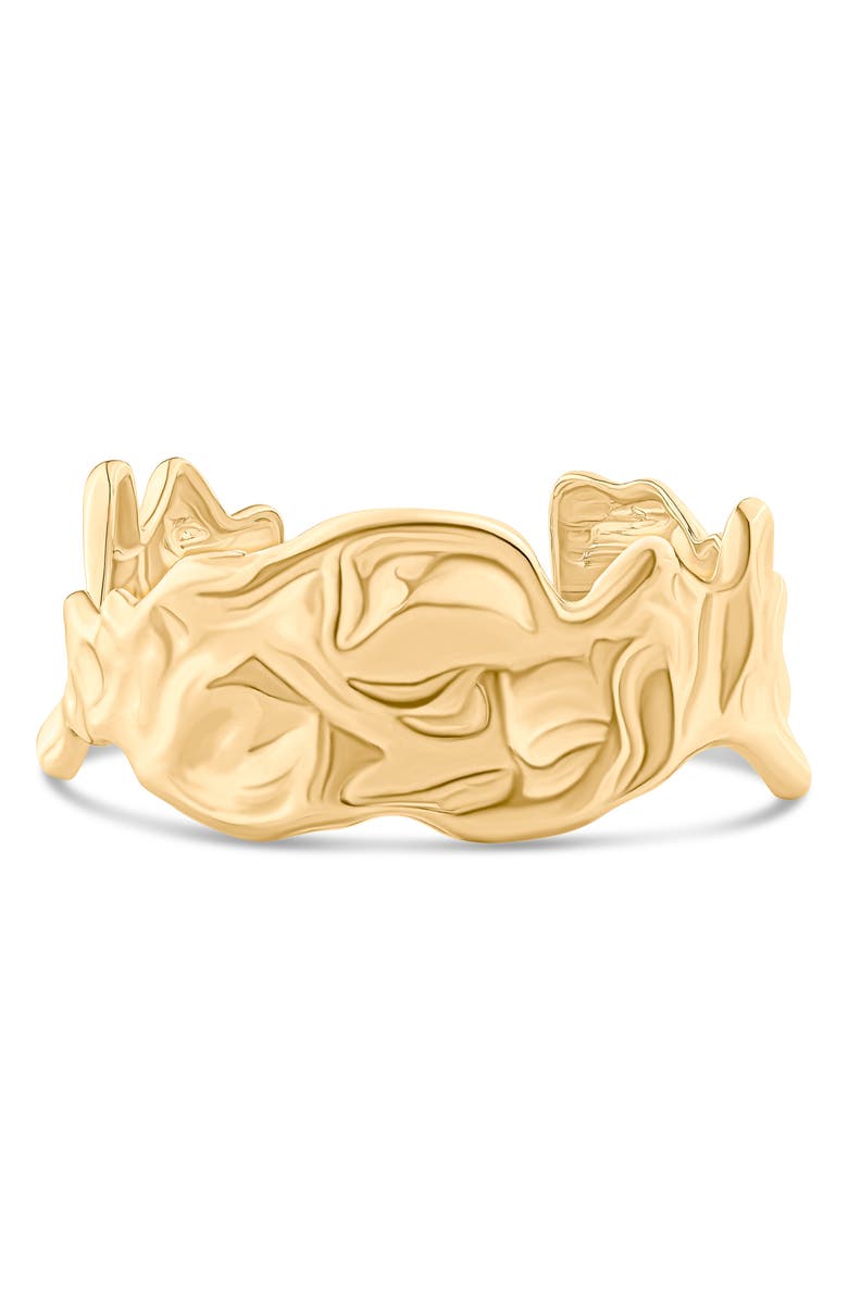 JARDIN Organic Molten Cuff Bracelet, Main, color, Gold
