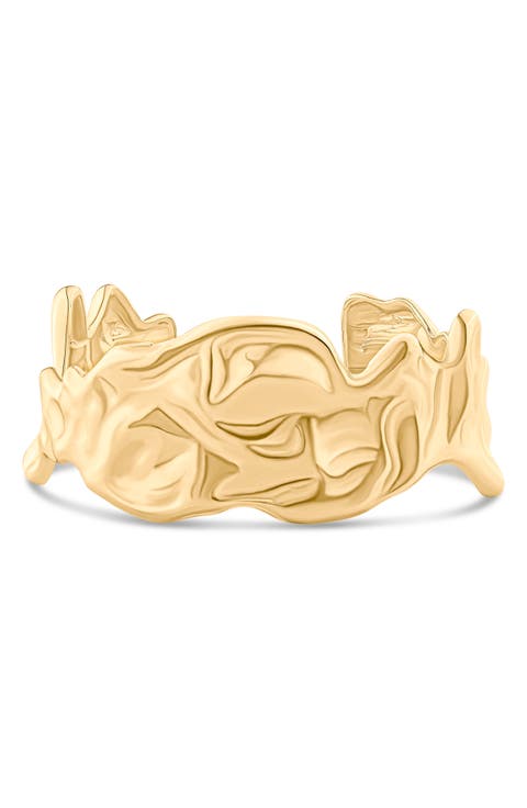 Organic Molten Cuff Bracelet
