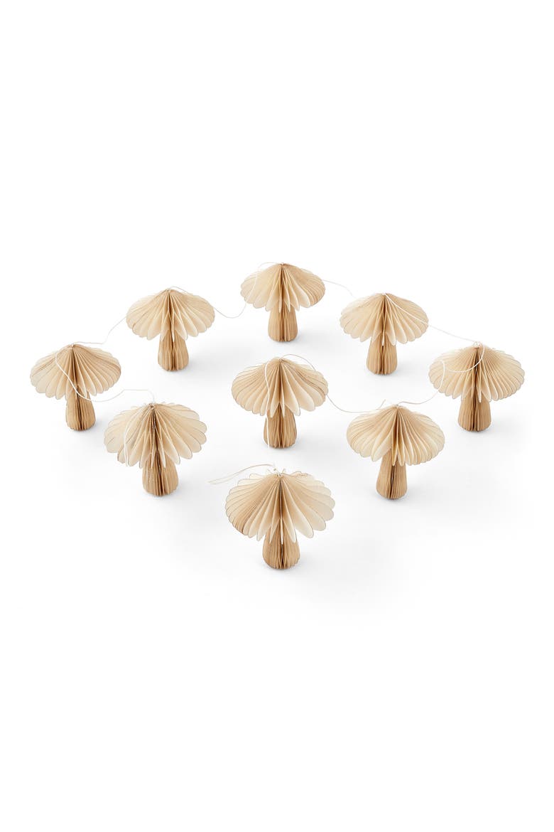 Accordion Mushroom Garland, Main, color, NO COLOR