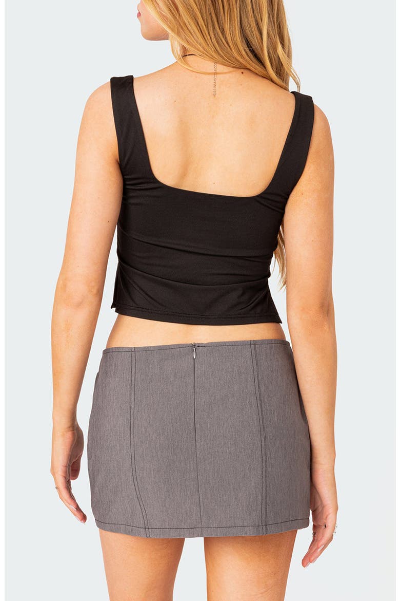 Marigold Side Slit Crop Tank, Alternate, color, BLACK