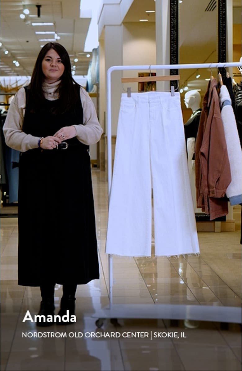 Lil' Roller Frayed Wide Leg Jeans, sales video thumbnail