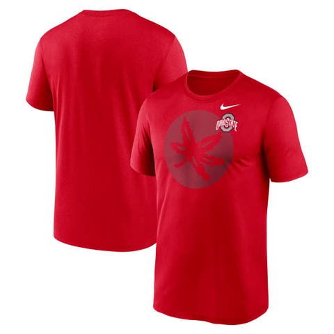 Men's Nike Scarlet Ohio State Buckeyes Campus Shadow Legend Performance T-Shirt