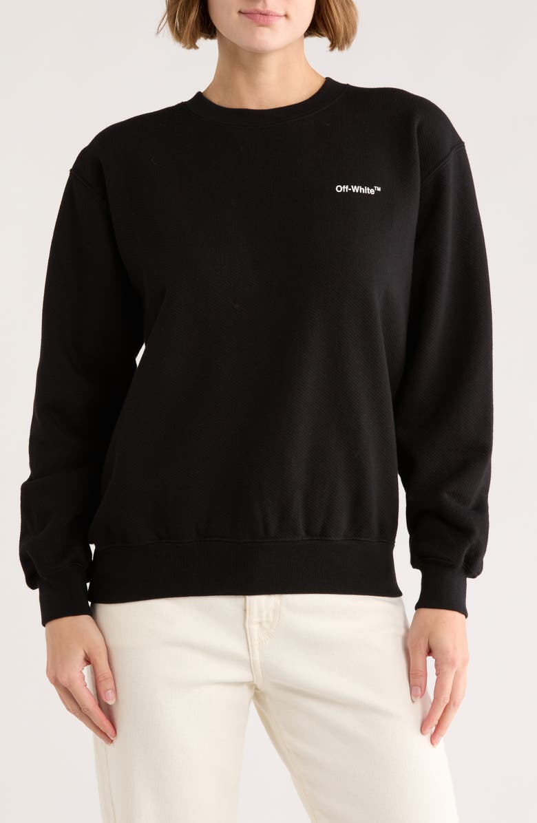Off-White Diagonal Logo Crewneck Sweatshirt, Main, color, 