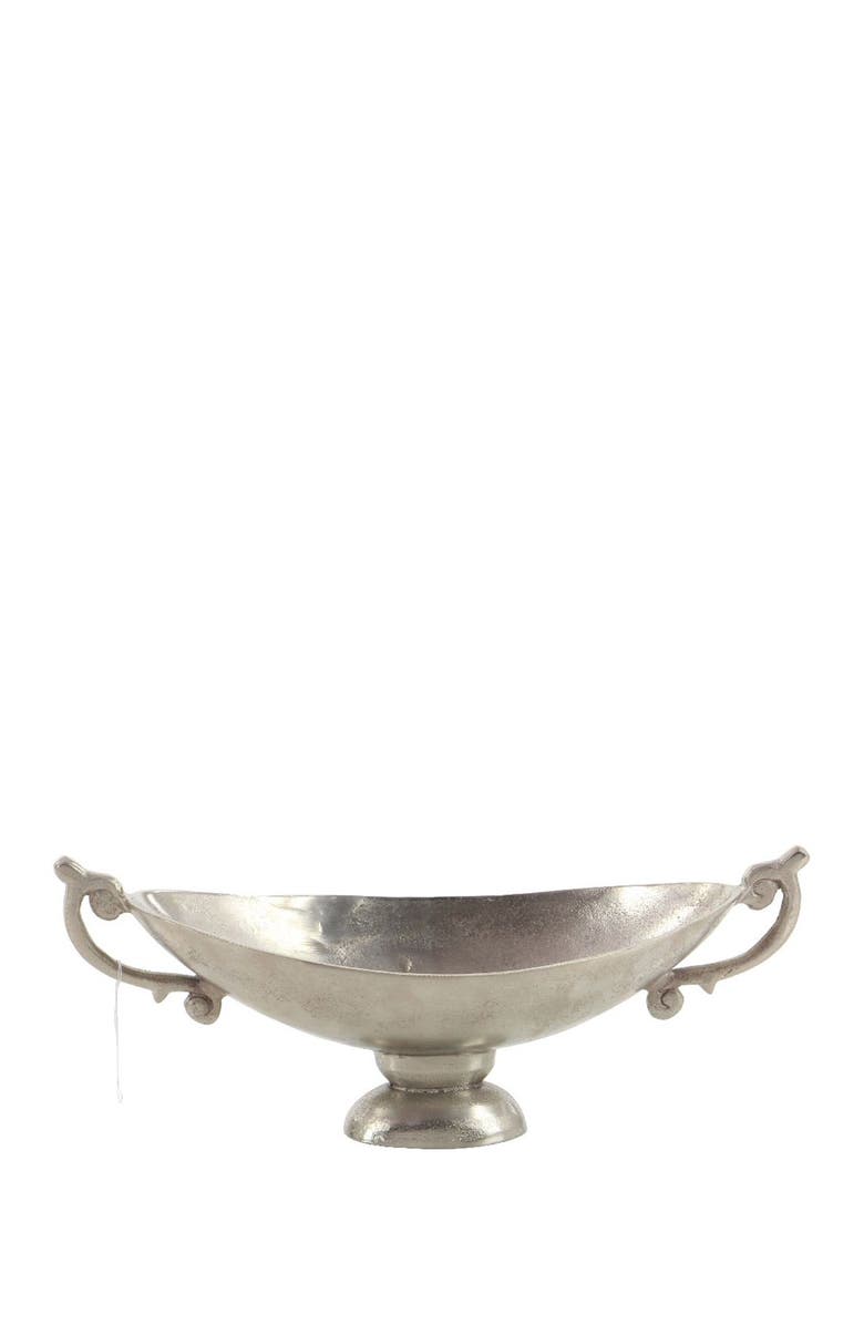 UMA Traditional Silver Aluminum Classic Style Pedestal Bowl, Main, color,