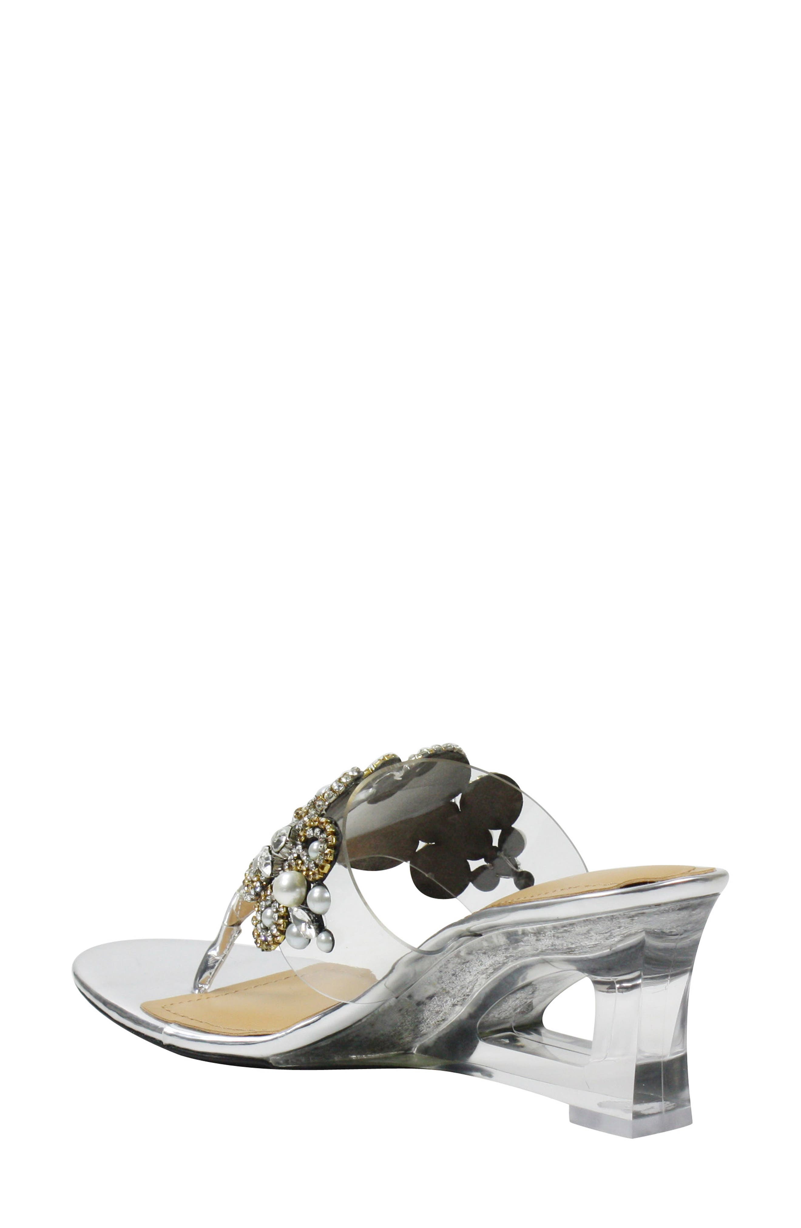 J. Reneé J.Reneé Darshana Embellished Wedge Slide Sandal, Alternate, color, 