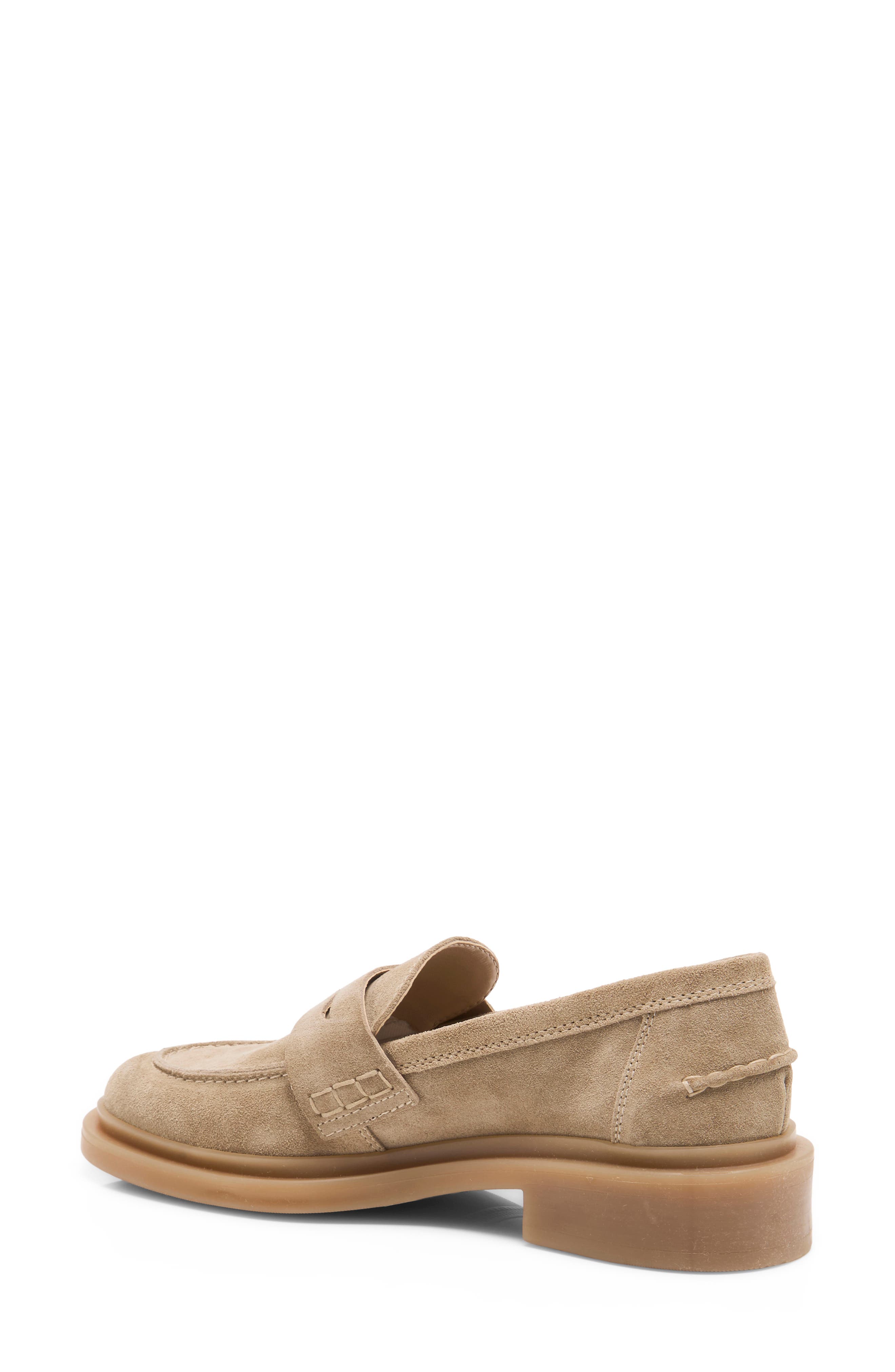 Lana Penny Loafer, Alternate, color, TAUPE SUEDE