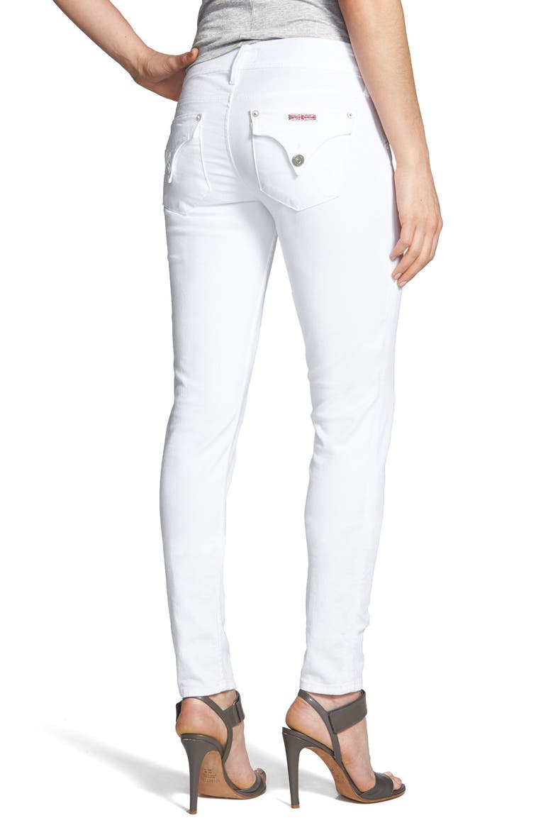 'Collin' Ankle Skinny Jeans, Alternate, color, WHITE