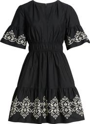 Vince Camuto Ruffle Cotton Dress